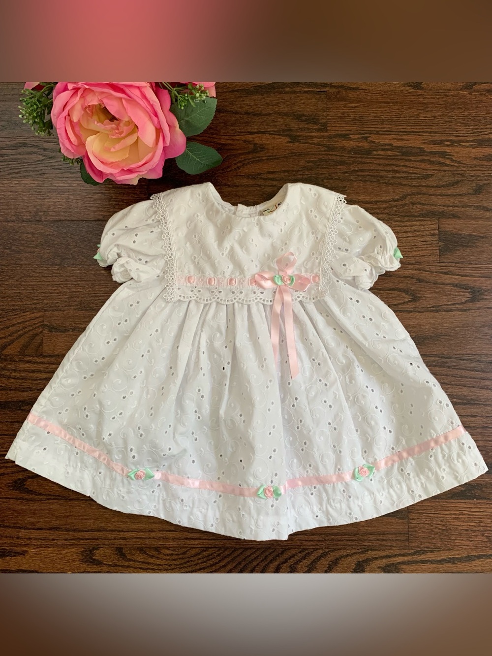 Vintage white eyelet dress by B.T. Kids, 18mo